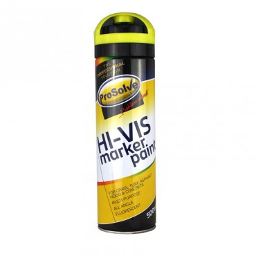 ProSolve Hi-Vis Fluorescent Paint Aerosol 500ml Yellow